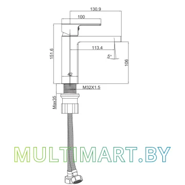 Смеситель Maxonor MN1082-2 картинка 5